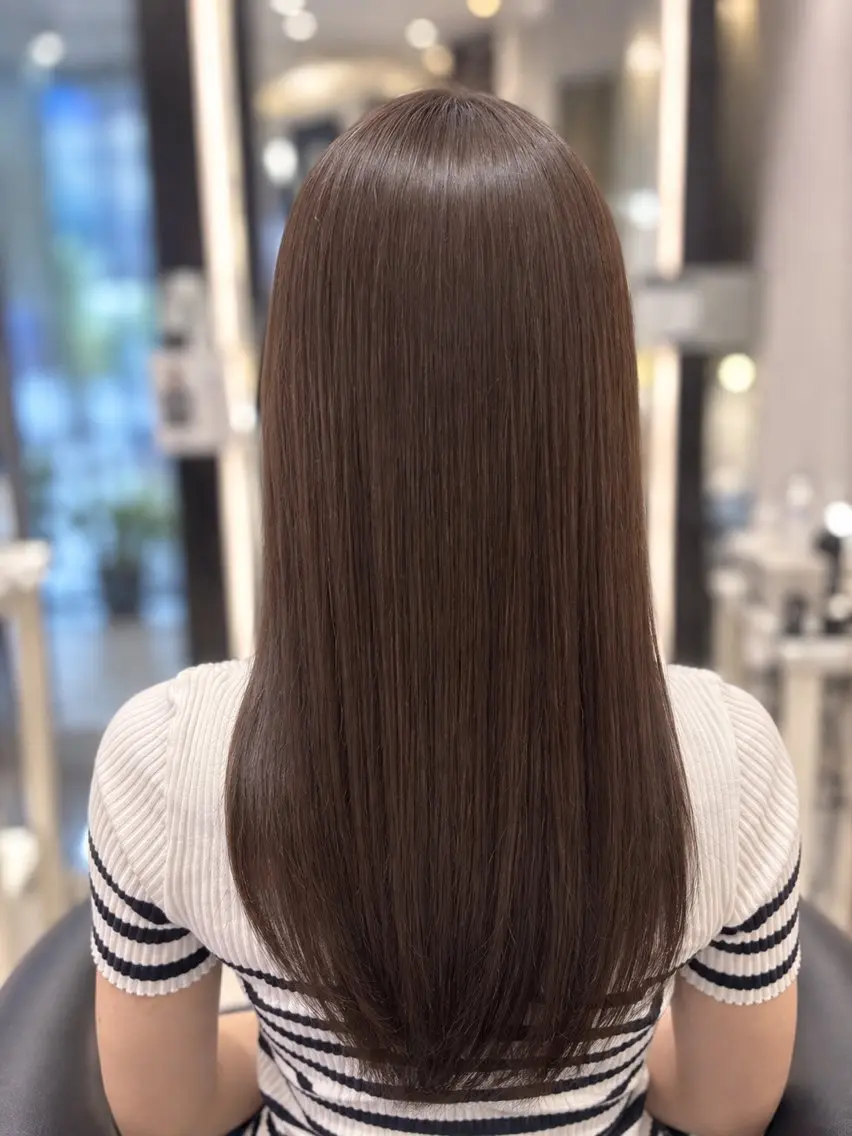 ロング カラー 透明感カラー ヘーゼル ヘアカラー トリートメント ヘッドスパ 銀座🌿 ヘッドスパ🌿さやかのヘアスタイル