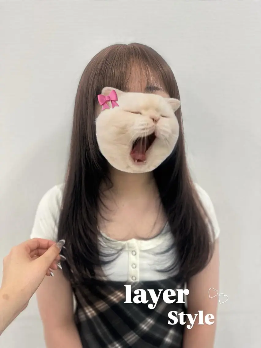 ‎🤍小顔効果抜群🤍【レイヤーカット】＋【ハホニコトリートメント】の写真