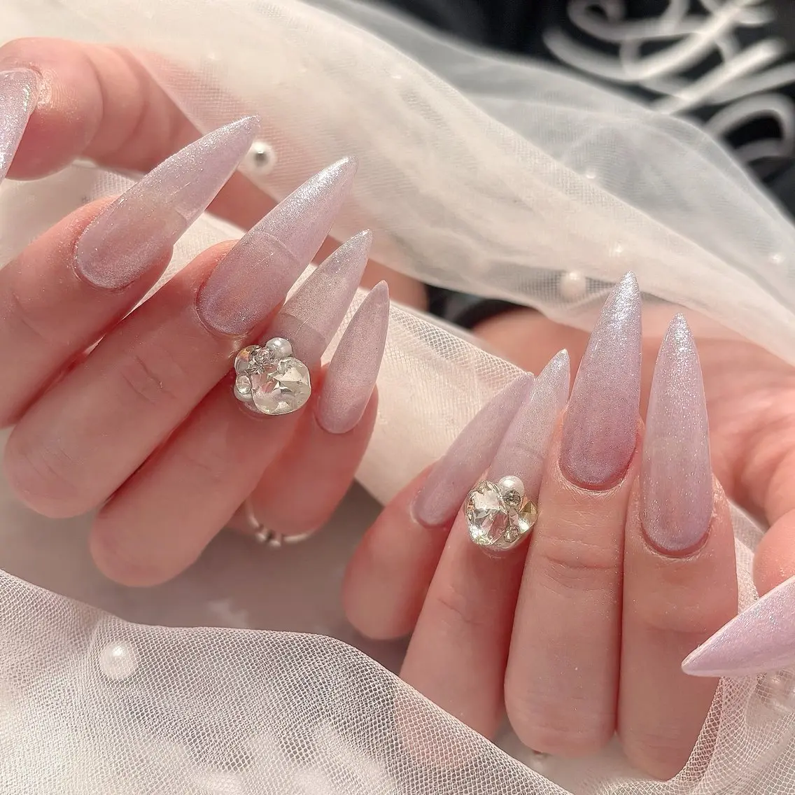 ネイル ロングネイル ハンドネイル あ きのネイルデザイン