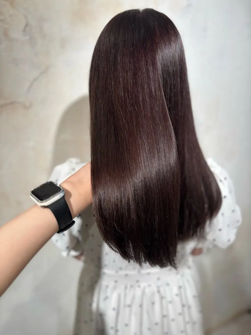 セミロング カラー ピンクカラー バイオレットカラー ヘアカラー メンズモデル募集中 /Mana🪄のヘアスタイル