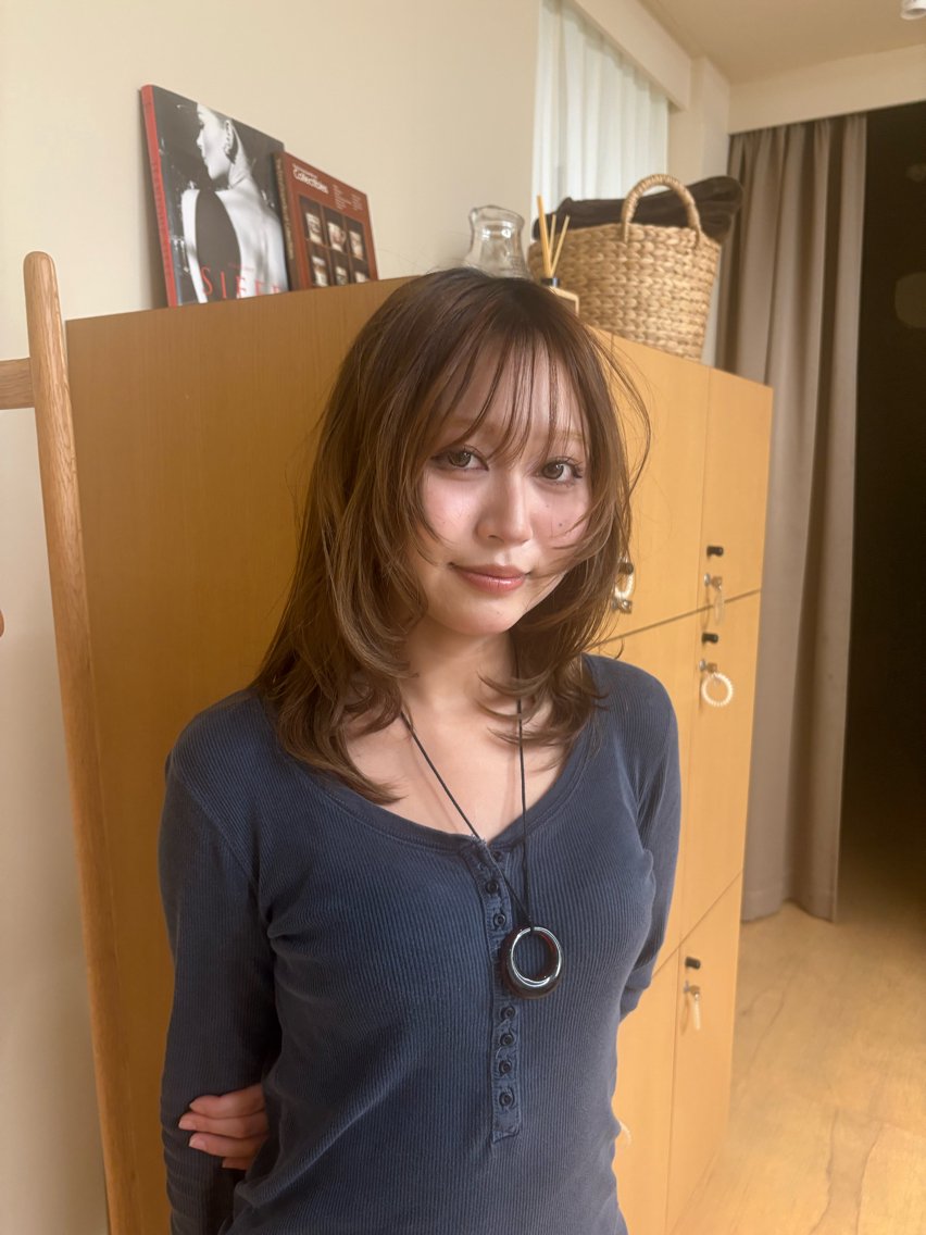 セミロング 髪質改善ストレート 🥨🍀Hinanoのヘアスタイル