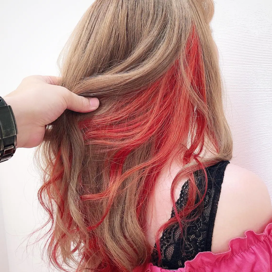 ロング カット ヘアカラー トリートメント 吉田 典弘のヘアスタイル