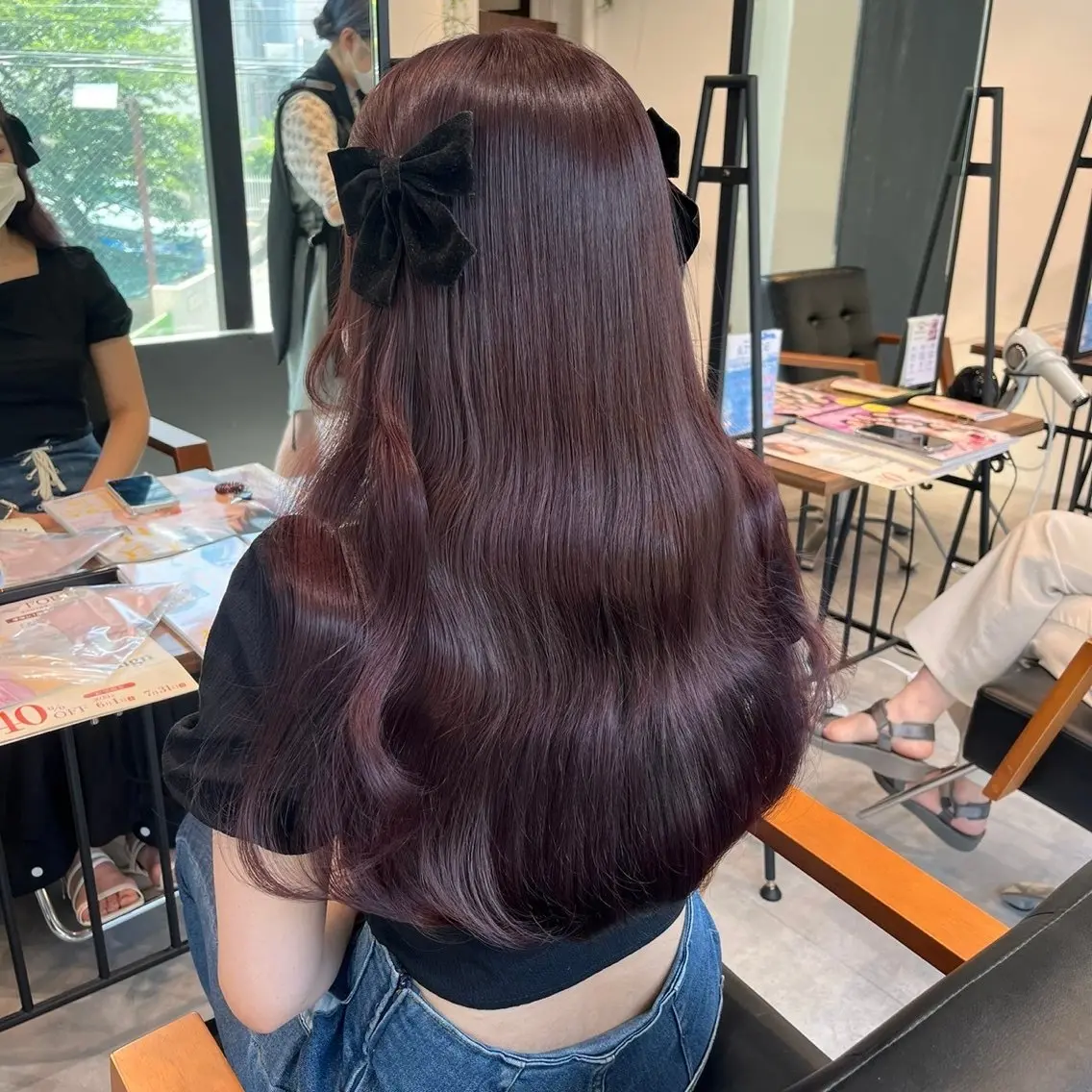 ロング カラー ブリーチ ダブルカラー ラベンダーカラー ピンクカラー ピンクラベンダー ‎Lby home 🪽mikuのヘアスタイル