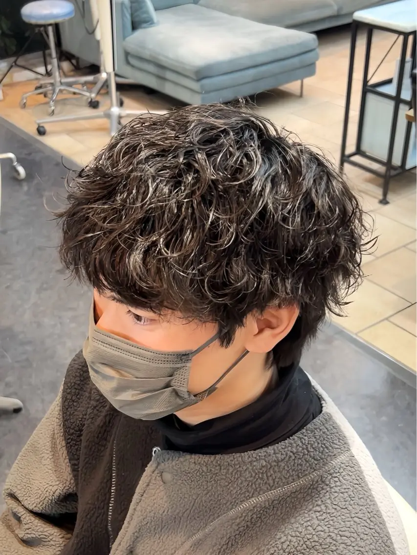 パーマ メンズ メンズパーマ シャドーパーマ 渋谷/ 縮毛矯正/AYAのヘアスタイル