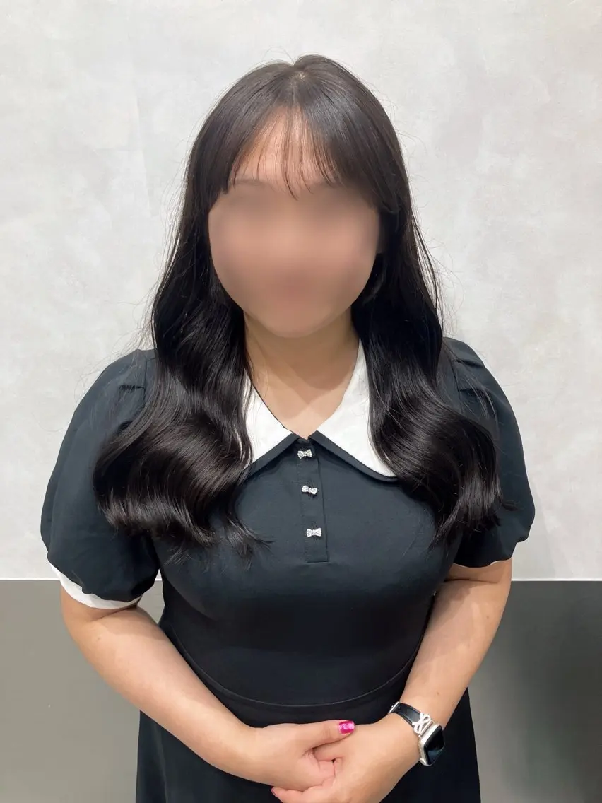 ロング カラー カット ヘアカラー トリートメント 💖ブリーチなし透明 感💖ASAHIのヘアスタイル