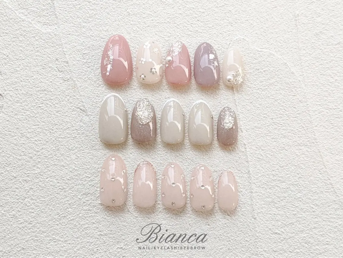 ネイル ハンドネイル Bianca 武蔵小金井　ほしののネイルデザイン