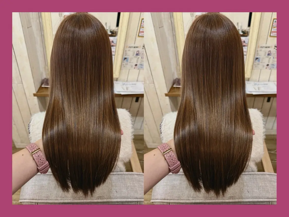 セミロング カラー 髪質改善 カット ヘアカラー トリートメント 髪質改善/ハイトーン /茅ヶ崎/YUUKAのヘアスタイル