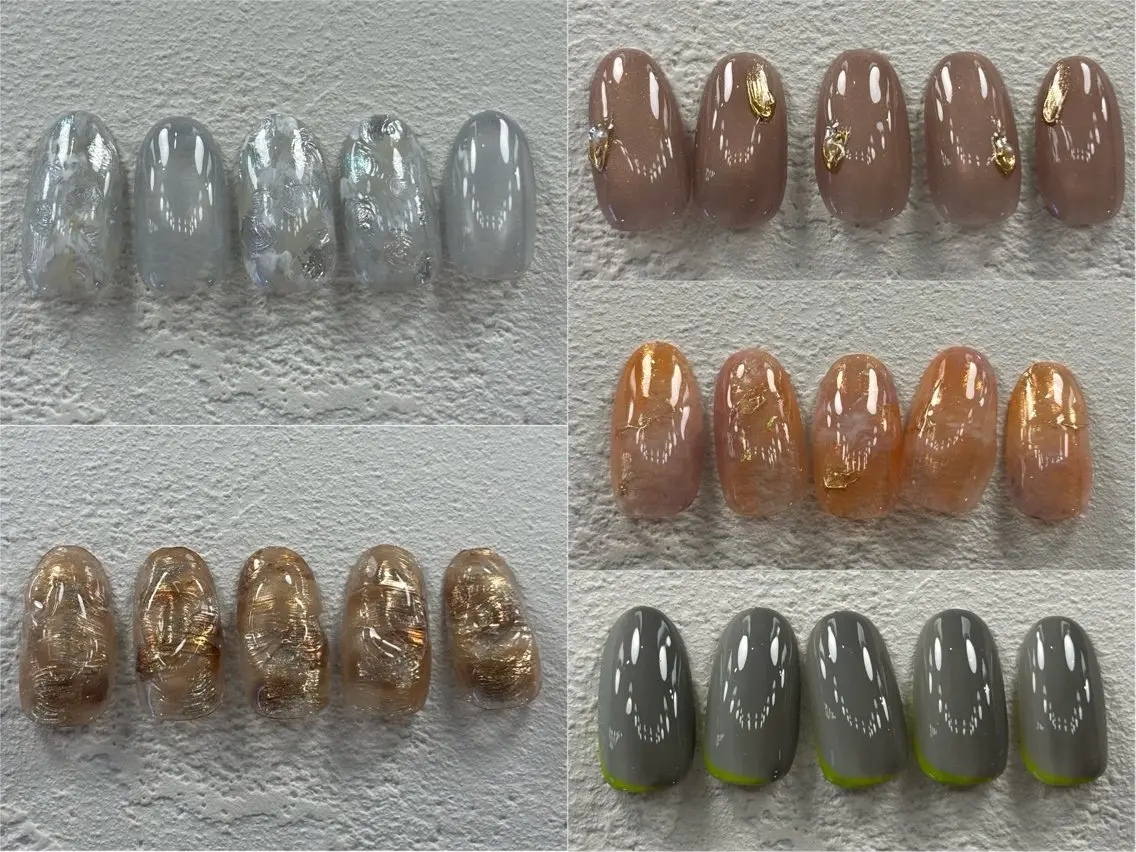 ネイル ジェルネイル マグネットネイル 持ち込み ニュアンスネイル パラジェル ハンドネイル ikoi Raraのネイルデザイン