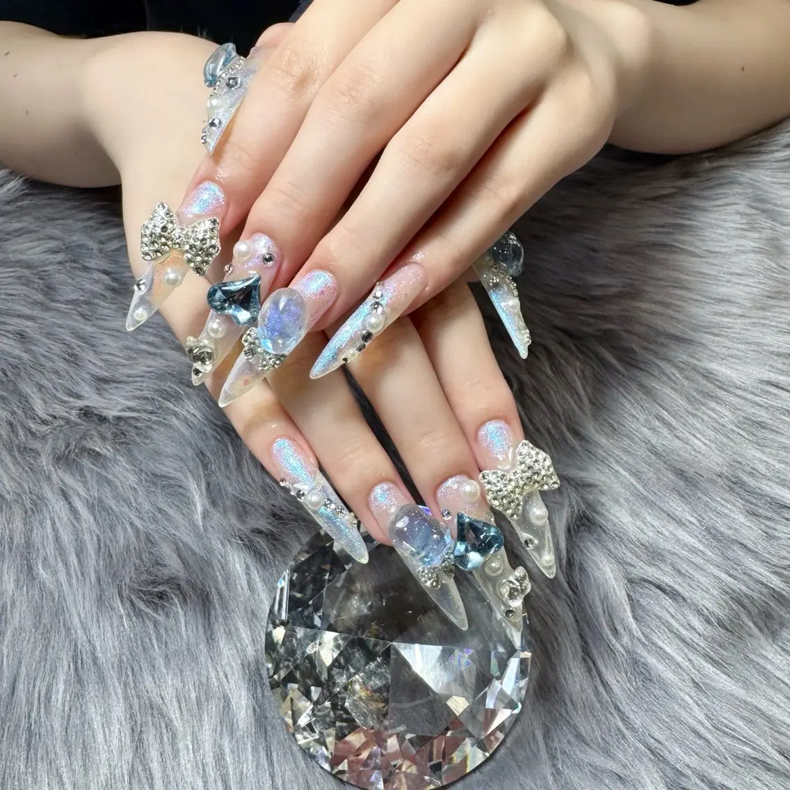 ネイル ロングネイル ネイルチップ ハンドネイル Doris Nail Salonのネイルデザイン