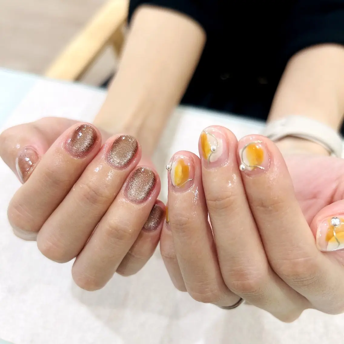 ネイル ニュアンスネイル muum_nail 新宿2分 三丁目1分のネイルデザイン