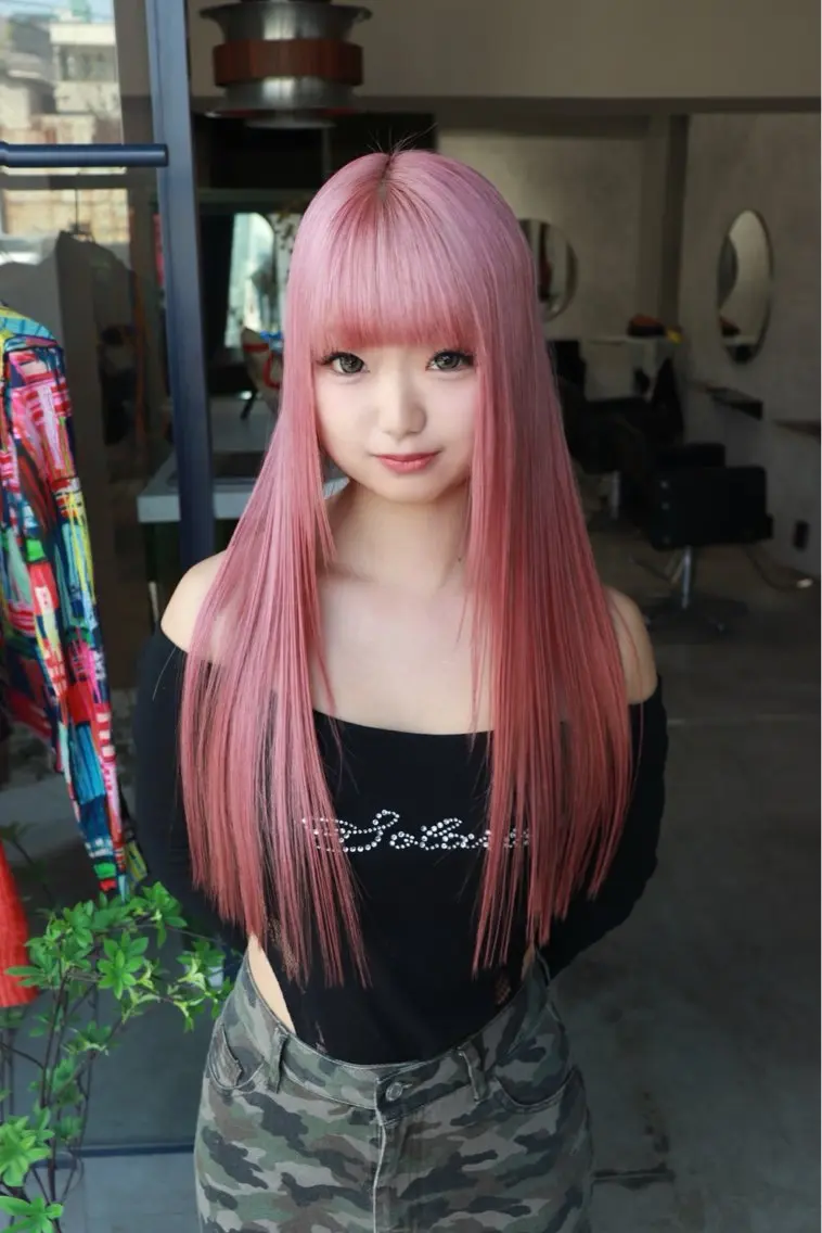 ロング カラー ヘアカラー トリートメント ヘアセット 🧡色落ちまで2度 楽しめる🧡ヨシキのヘアスタイル