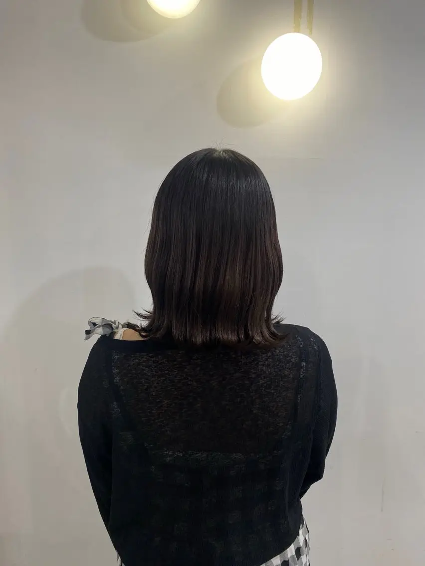 ミディアム 似合わせカット ハナダ メイのヘアスタイル
