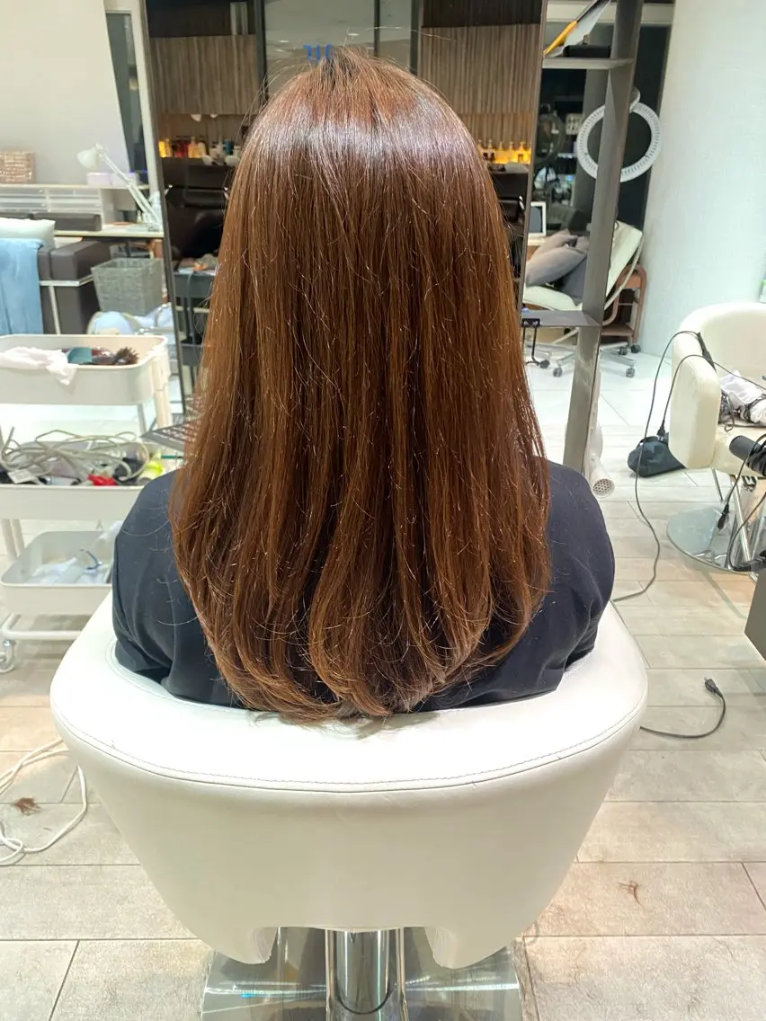 ロング レイヤーカット 木村 詩渚のヘアスタイル