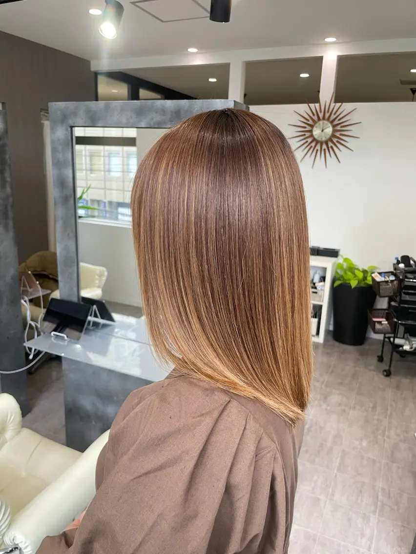 ショート カラー トリートメント ハイトーンカラー/ ハイライトJUNKIのヘアスタイル