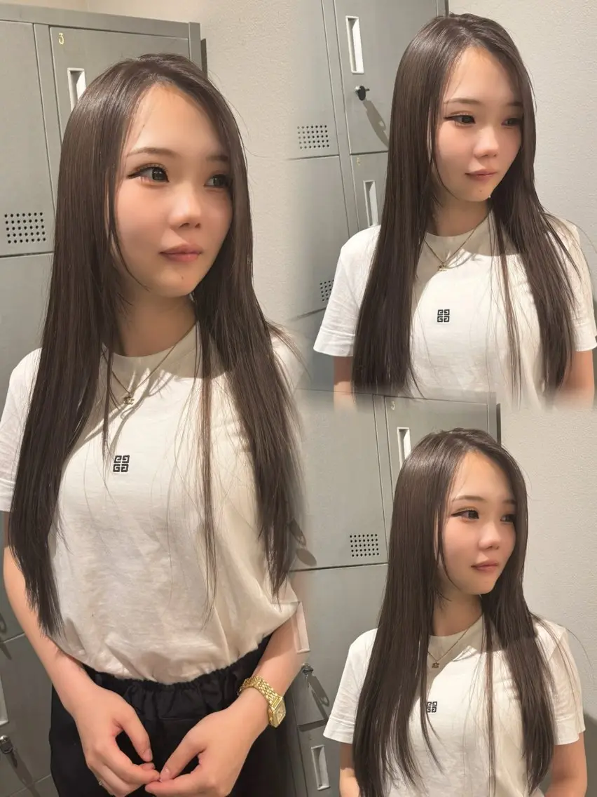 ロング カット ヘアカラー 【天満1艶髪】潤艶/ 髪質改善🌹釣本竜哉のヘアスタイル