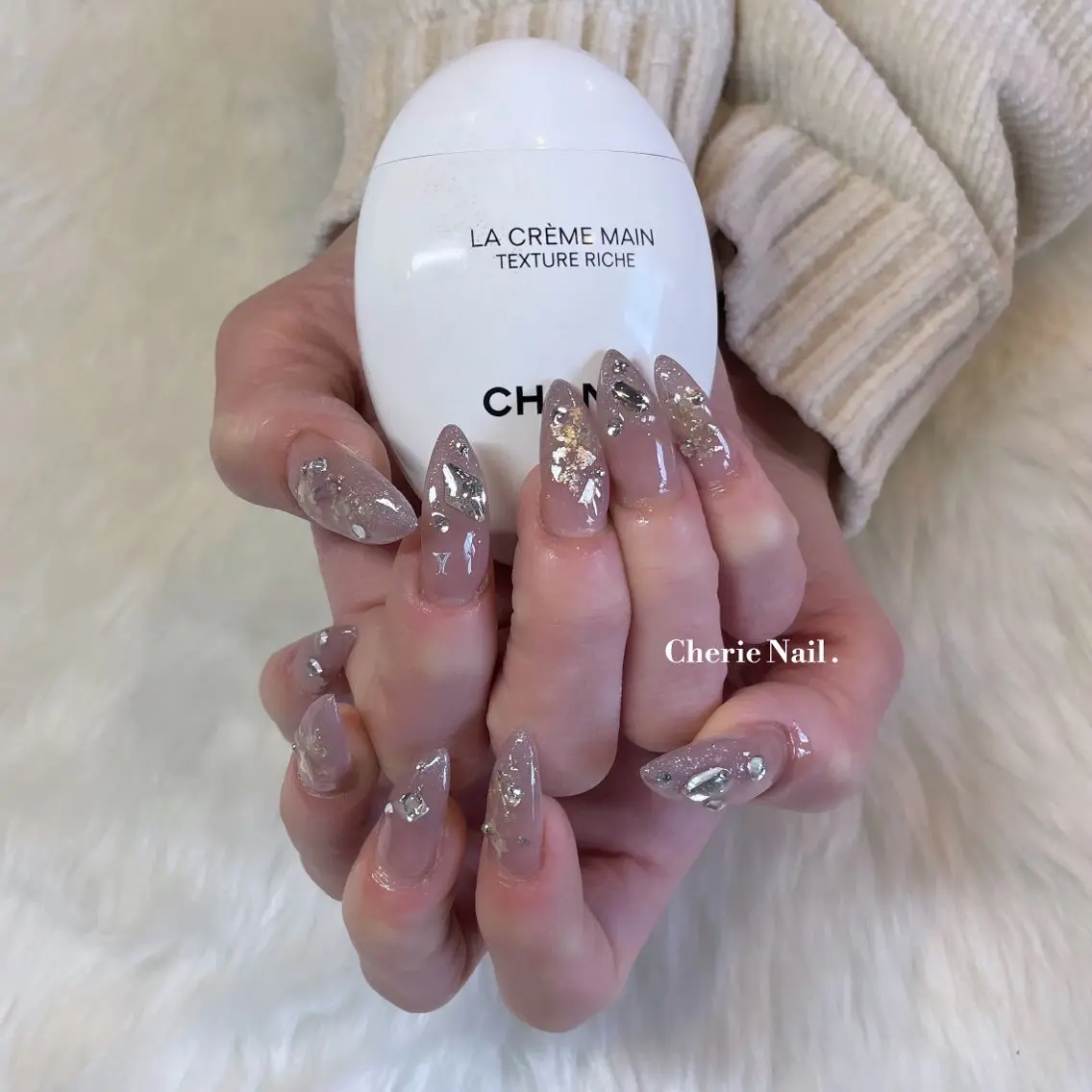 ネイル キラキラネイル ピンク Cherie Nailのネイルデザイン