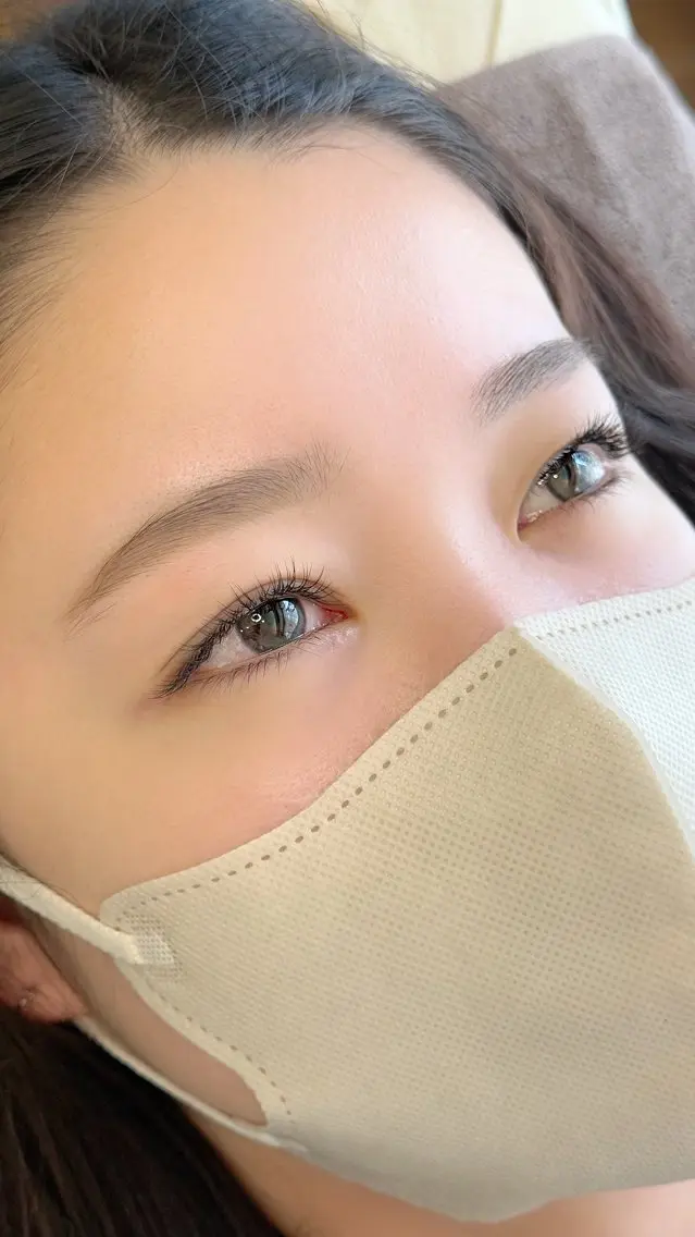マツエク撮影モデル♪マツエク初心者さんのお試しにも◎ナチュラルなマツエクのビフォアフ撮影OKな方。両目100本以上の写真