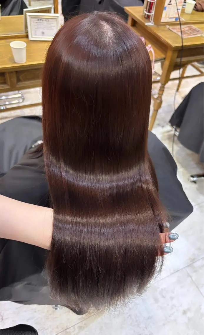 ロング ヘアカラー トリートメント 🪼艶カラー🪼 田口彩香のヘアスタイル