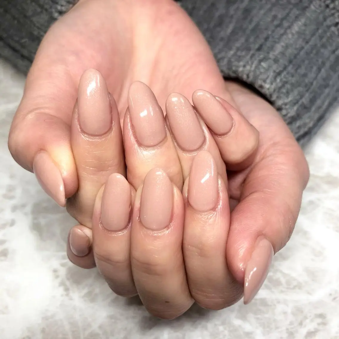 ネイル ワンカラーネイル ピンク ハンドネイル luana nailのネイルデザイン