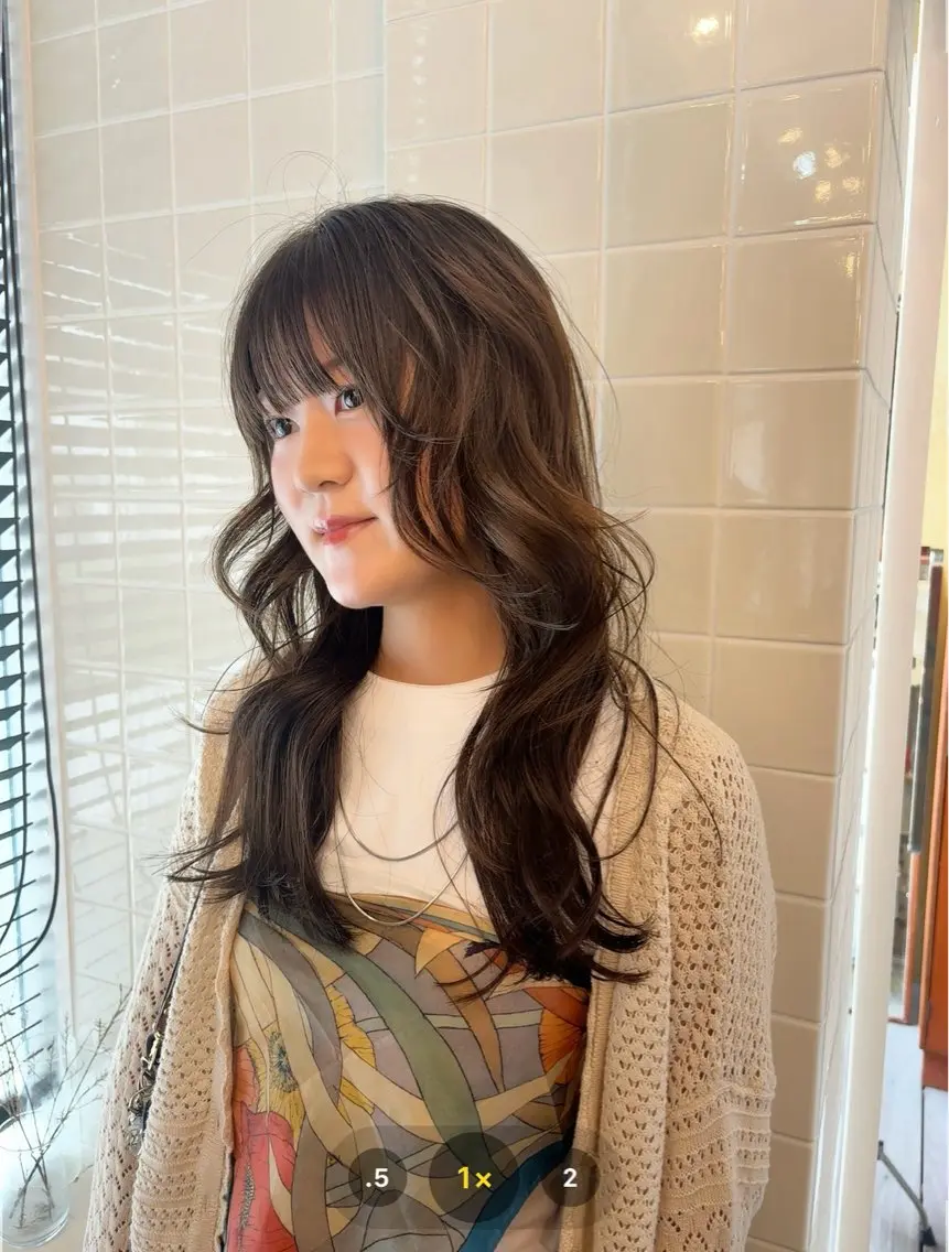 ロング カラー ブラウンカラー 透明感カラー オリーブブラウン レイヤーカット 🪐ナチュラルモード ヘア🪐honokaのヘアスタイル