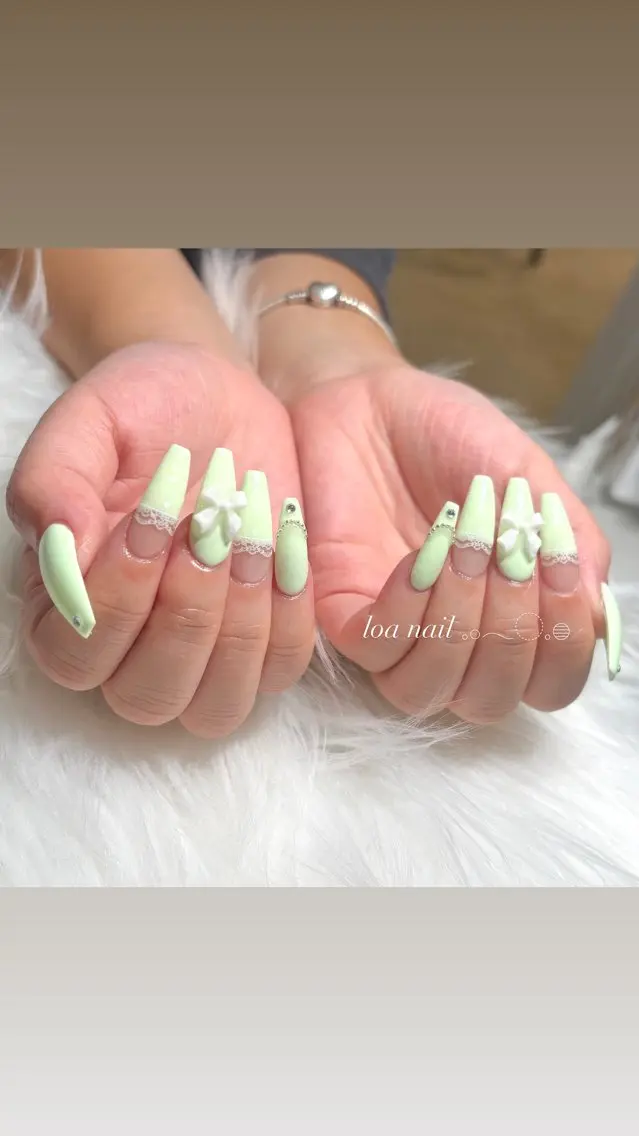 ネイル レース ハンドネイル loa nailのネイルデザイン