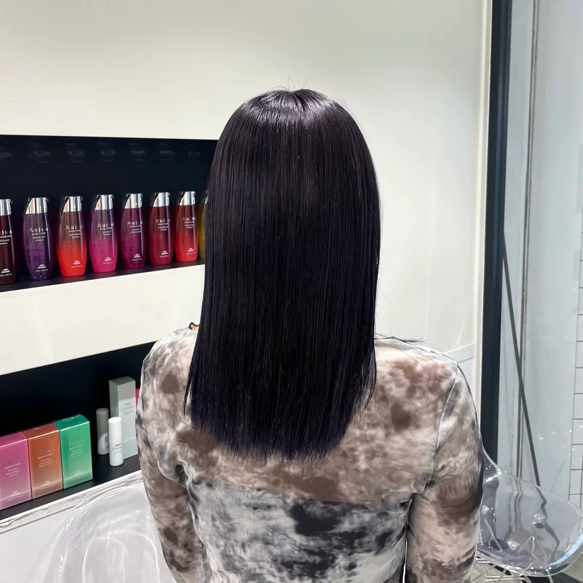 ロング カラー ヘアカラー ななみ.⋆𝜗𝜚 透明感カラー/まつパのマツエク・マツパデザイン
