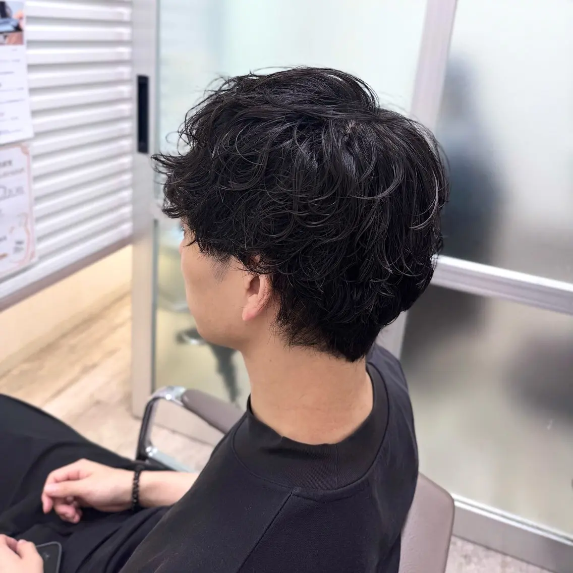 【セットが楽になる！？】🌙メンズカット➕シャドウパーマ（ケア剤付）➕眉カットの写真
