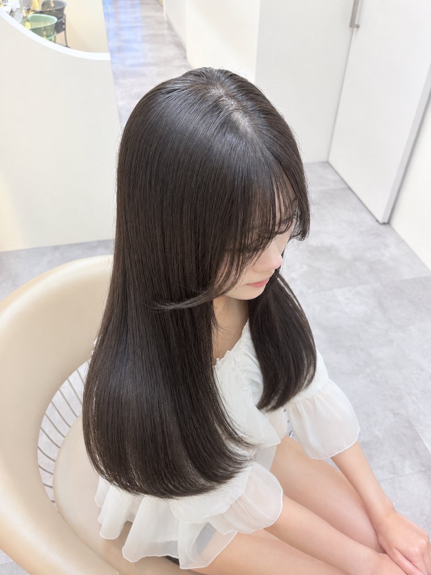 ロング 髪質改善 ヘアカラー HARUKA/ 韓国フェミニン🍀のヘアスタイル