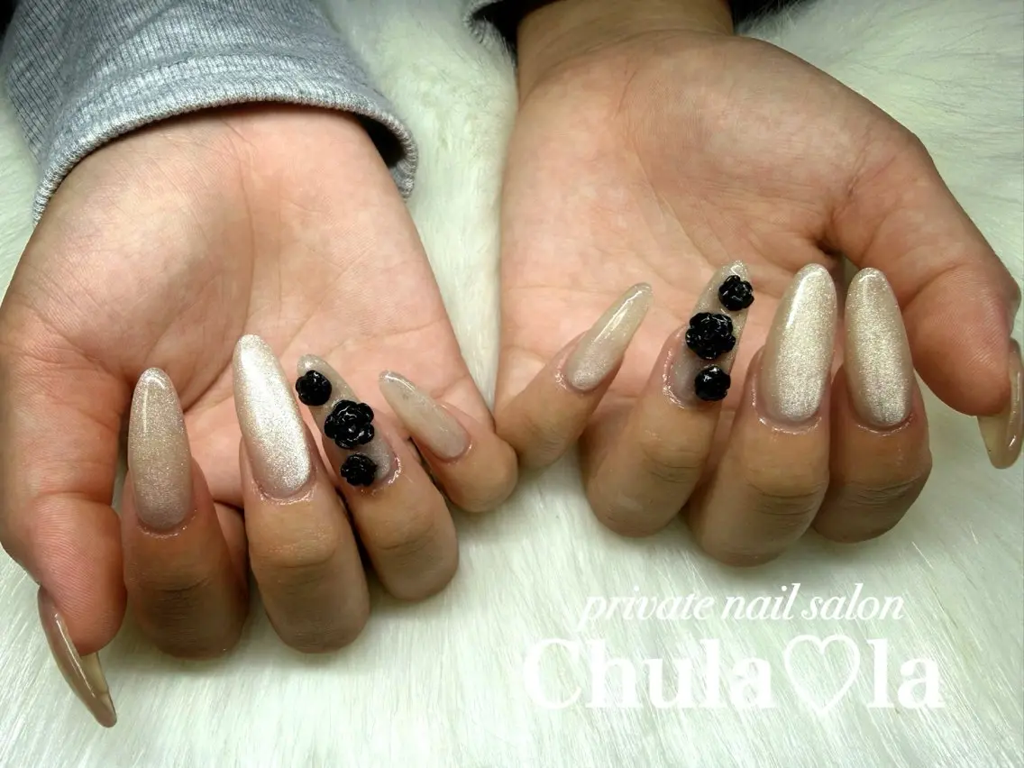 ネイル マグネットネイル ハンドネイル Chula♡la 豊見城市高安のネイルデザイン
