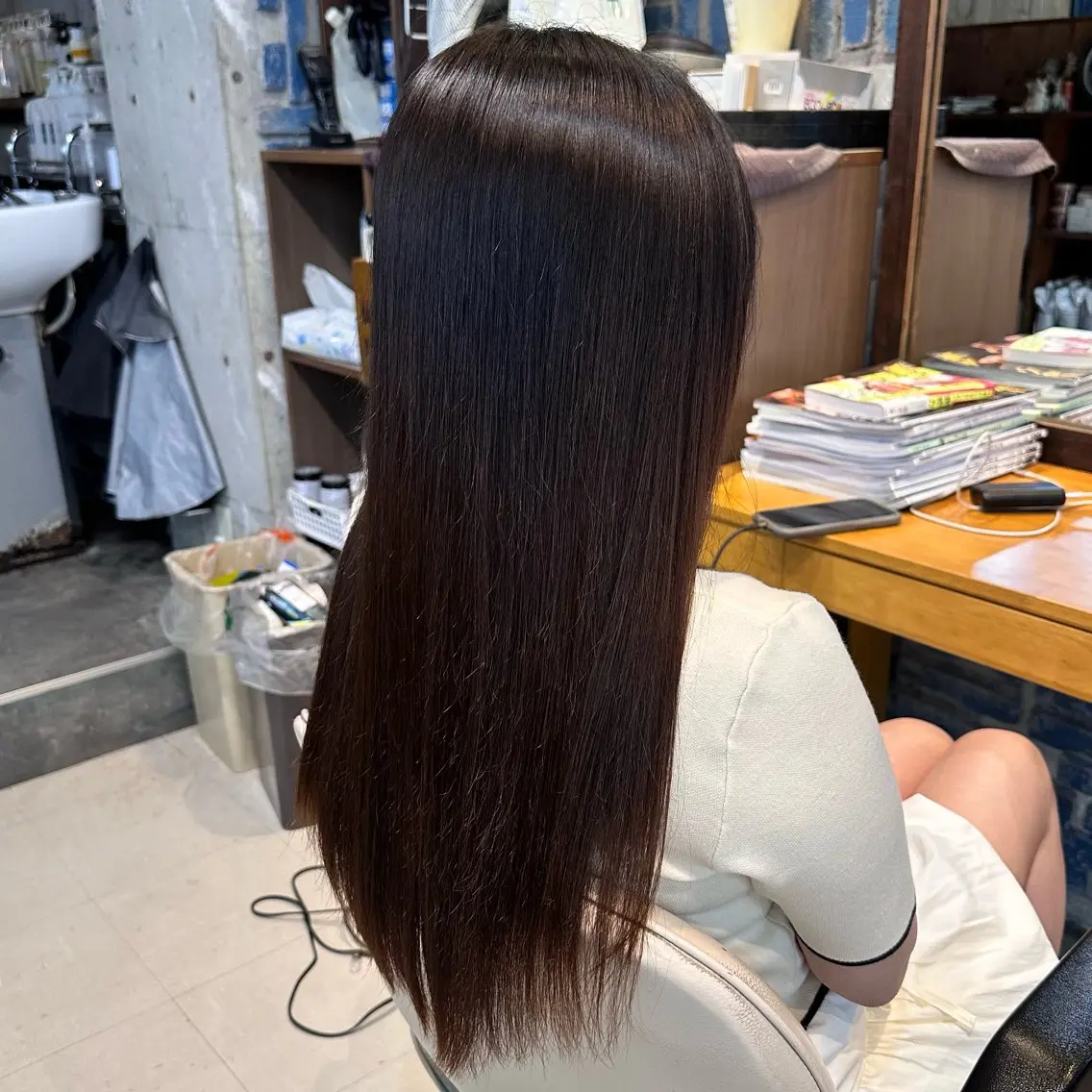 ロング パーマ 縮毛矯正 Kaori / P’s 渋谷のヘアスタイル