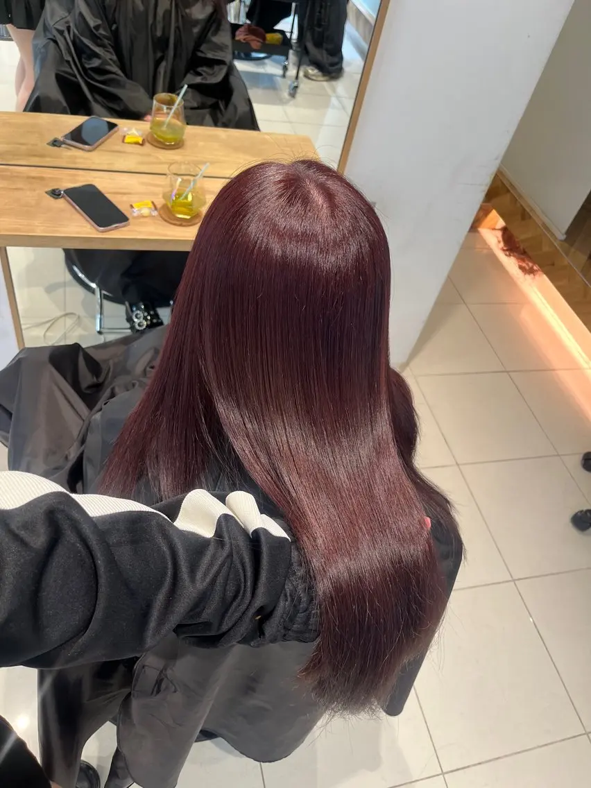 ロング カラー カット ヘアカラー トリートメント ヘアセット 🎀透明感 カラー🎀ミズキのヘアスタイル