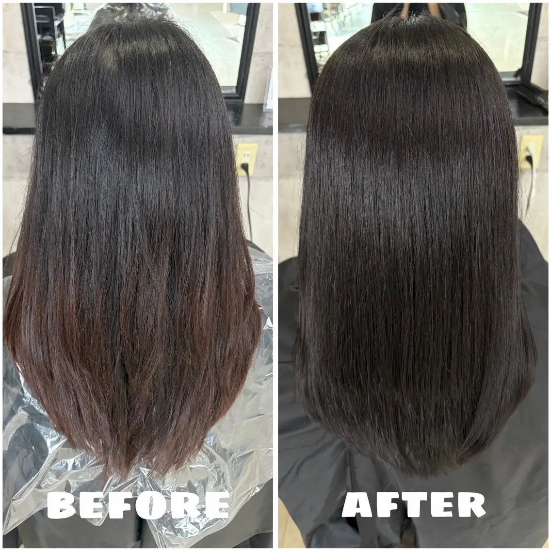 ミディアム カラー ヘアカラー virtue airuのヘアスタイル