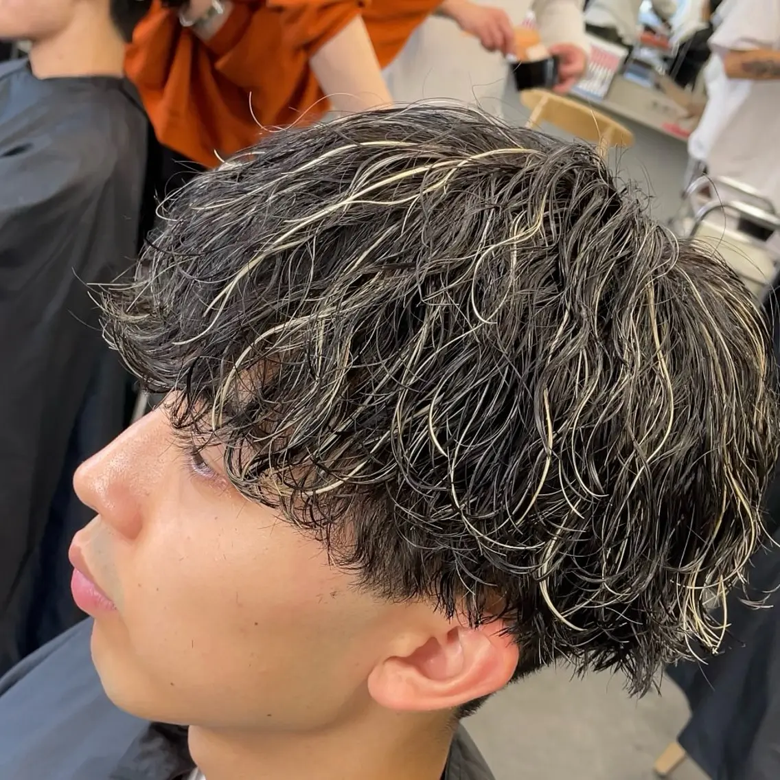ミディアム カラー ヘアアレンジ メンズ fifth 石川 凪のヘアスタイル