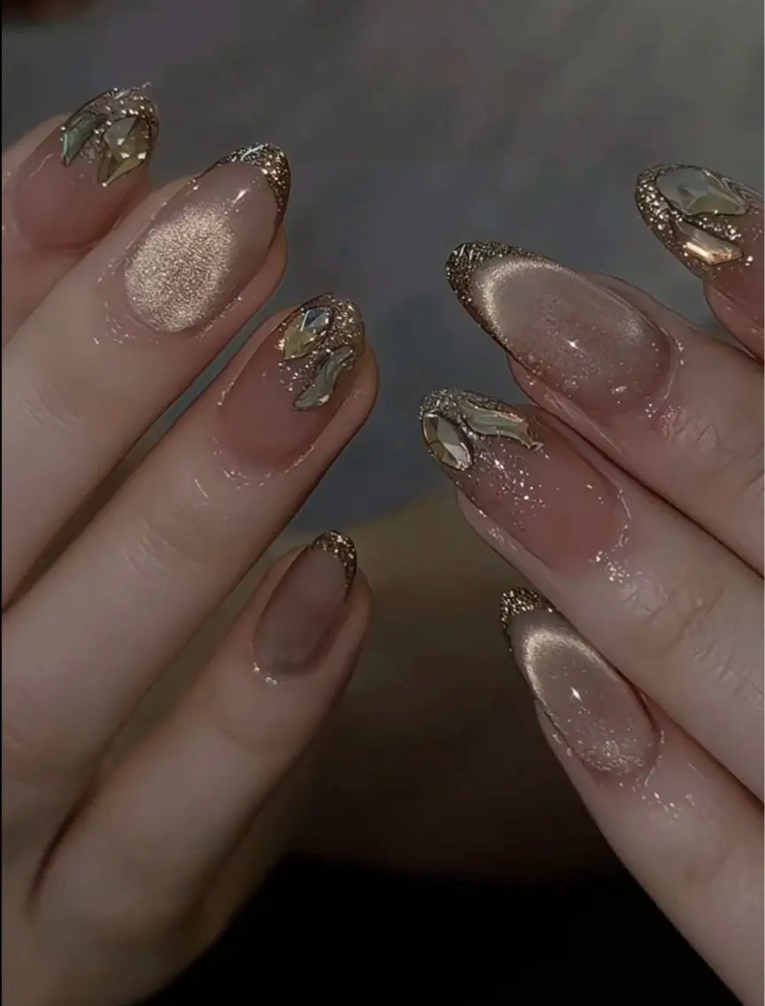 ネイル キラキラネイル マグネットネイル ぷっくりネイル 春ネイル ワンホンネイル ハンドネイル Candy Nailのネイルデザイン