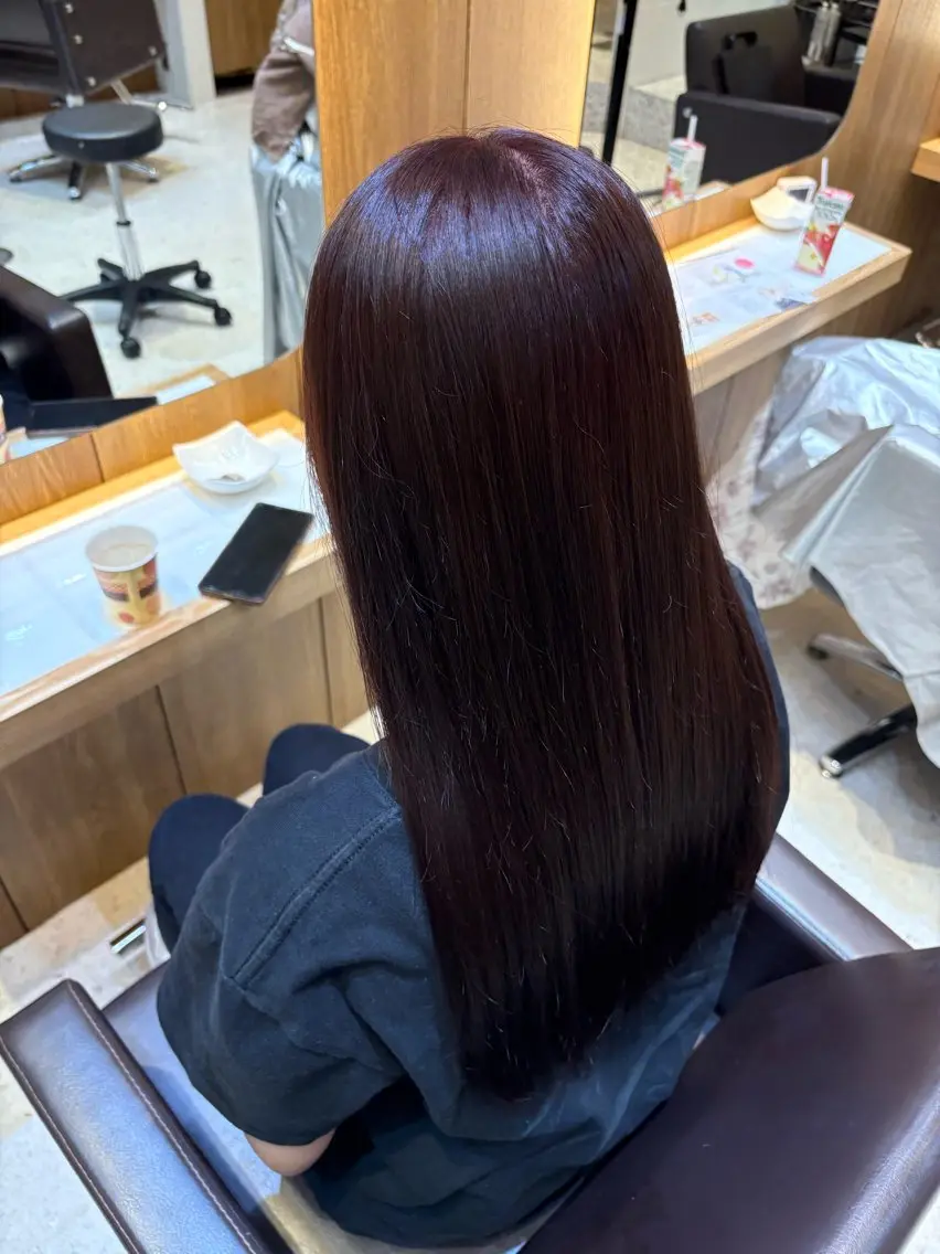 ロング ヘアカラー ❤️【暖色カラー】/ HARUKA🍒❤️のヘアスタイル