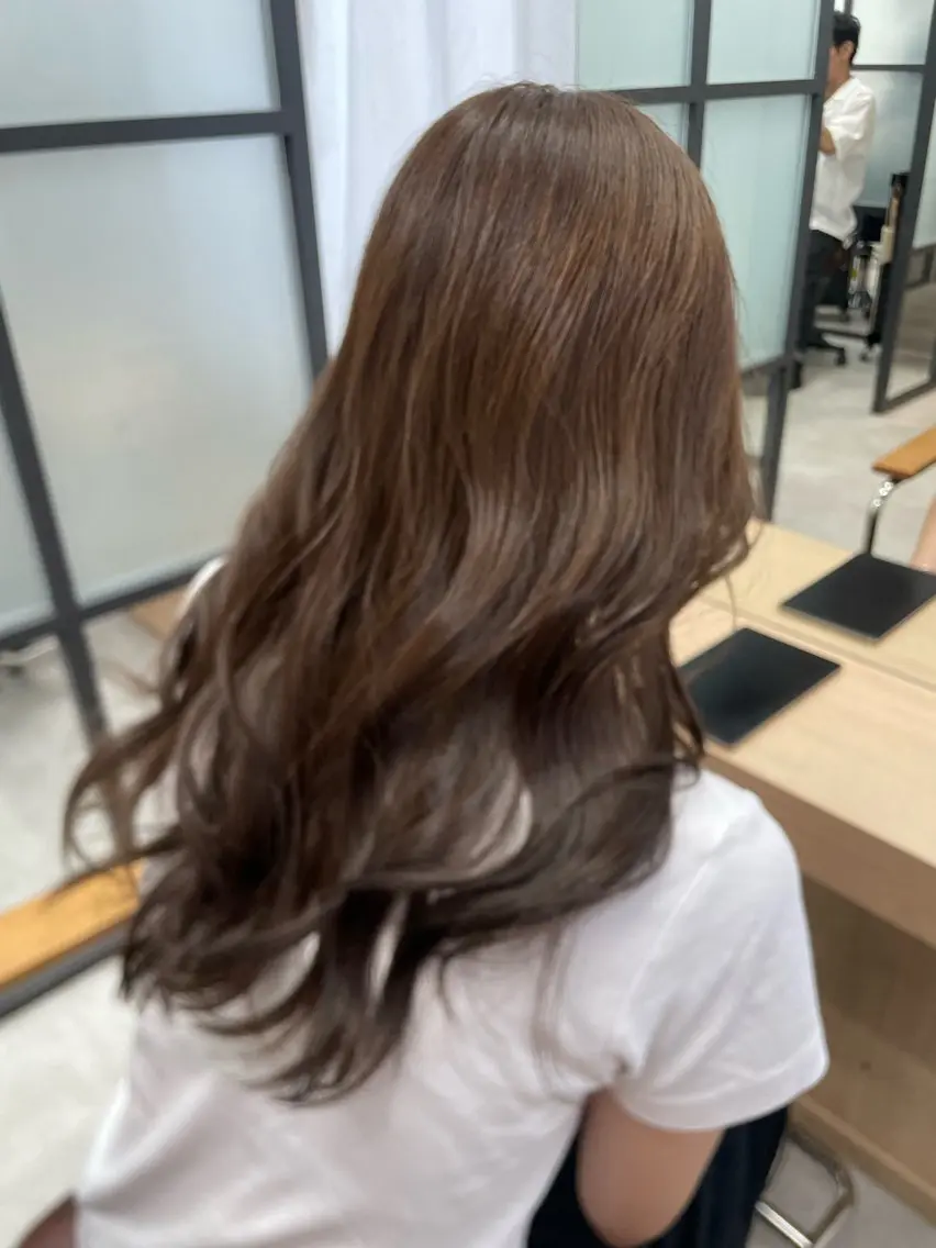 ロング カット ヘアカラー トリートメント 透明感カラー/ 関口柊/河原町のヘアスタイル
