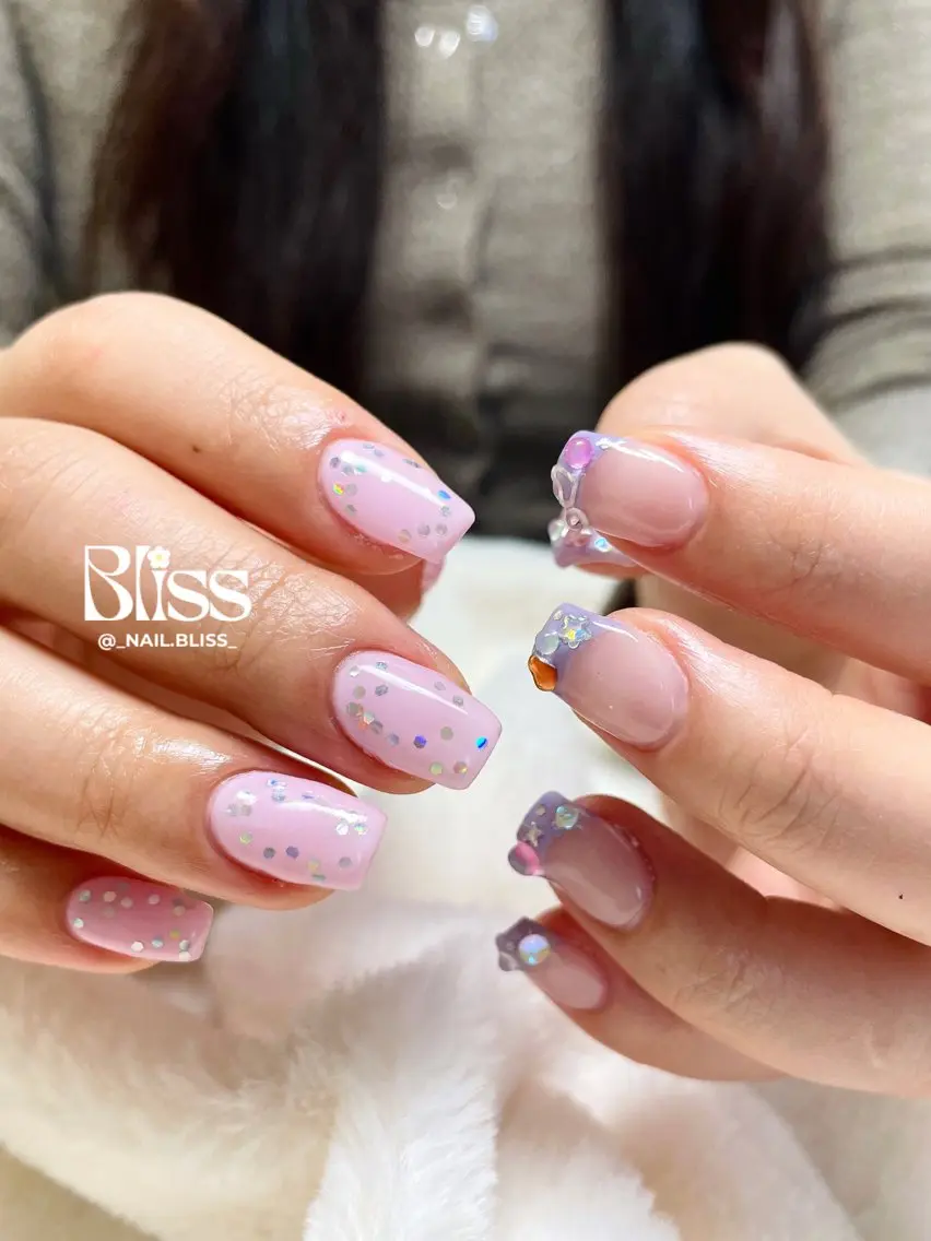 ネイル 持ち込み パステルネイル ハンドネイル NAIL BLISSのネイルデザイン
