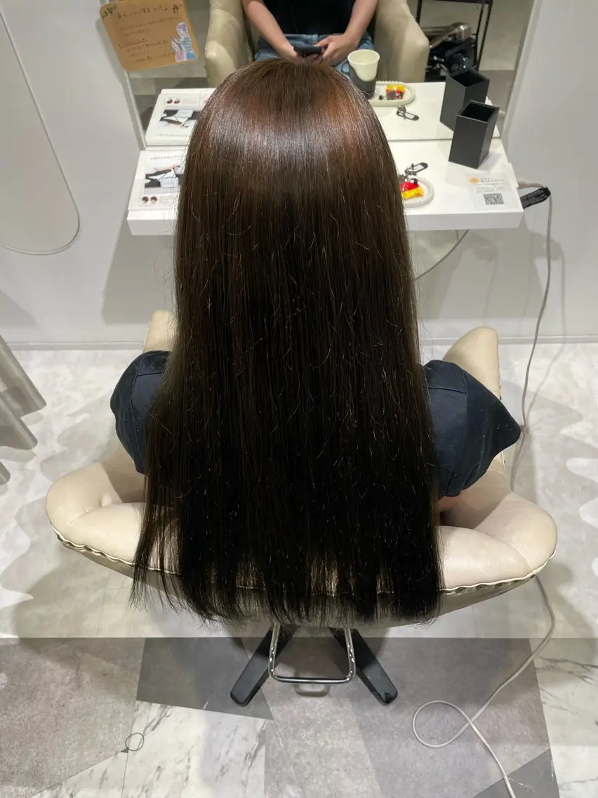 ロング カラー ブラウンカラー 透明感カラー ヘーゼル ヘアカラー 向 康希のヘアスタイル