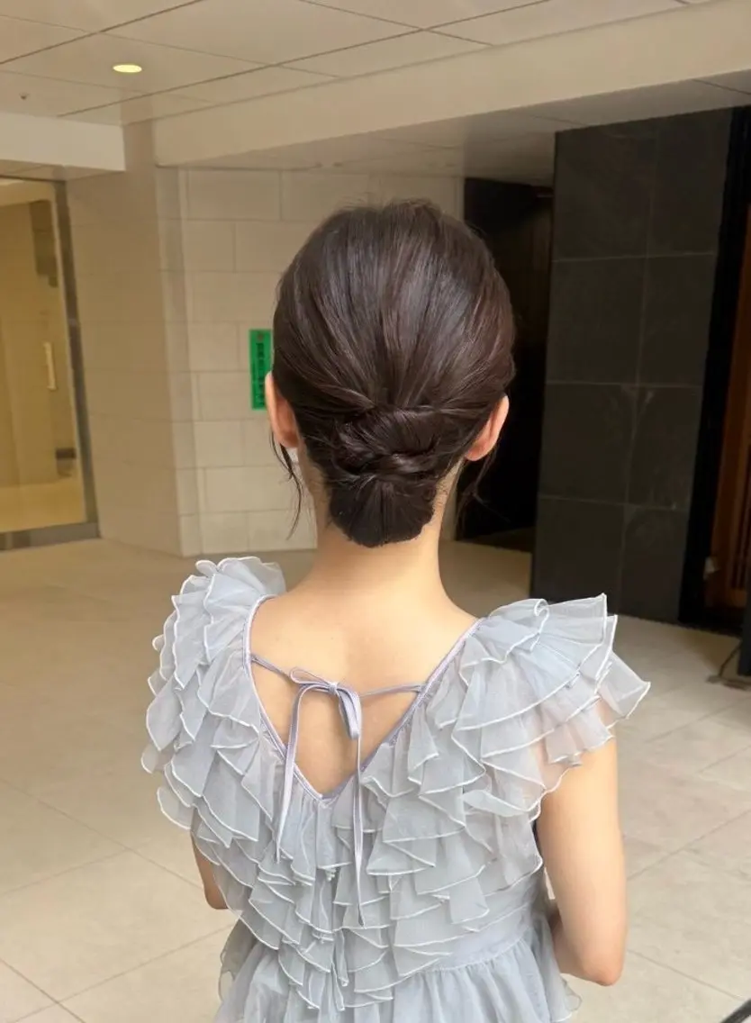 ヘアアレンジ ヘアセット 再現性重視ショート/ レイヤー/ヘアセットのヘアスタイル