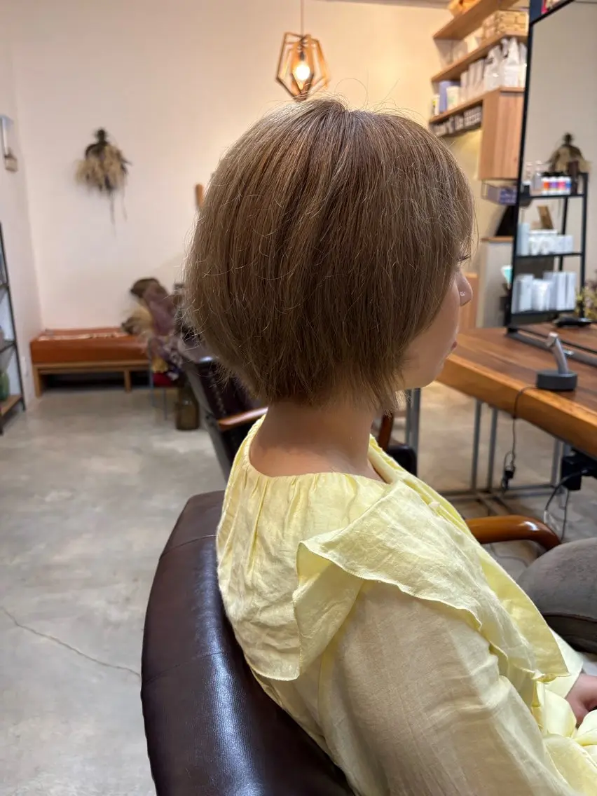 ショート 顔周りカット 吉沢 史翔のヘアスタイル