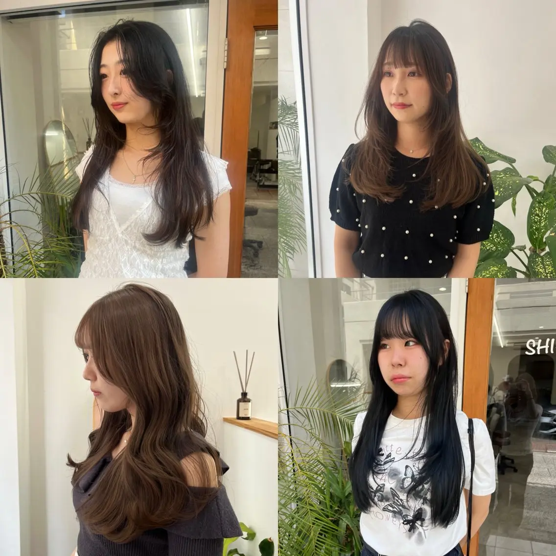 ロング カラー カット ヘアカラー トリートメント ベージュ⟡˖レイヤー ˖ ࣪⊹あずきのヘアスタイル