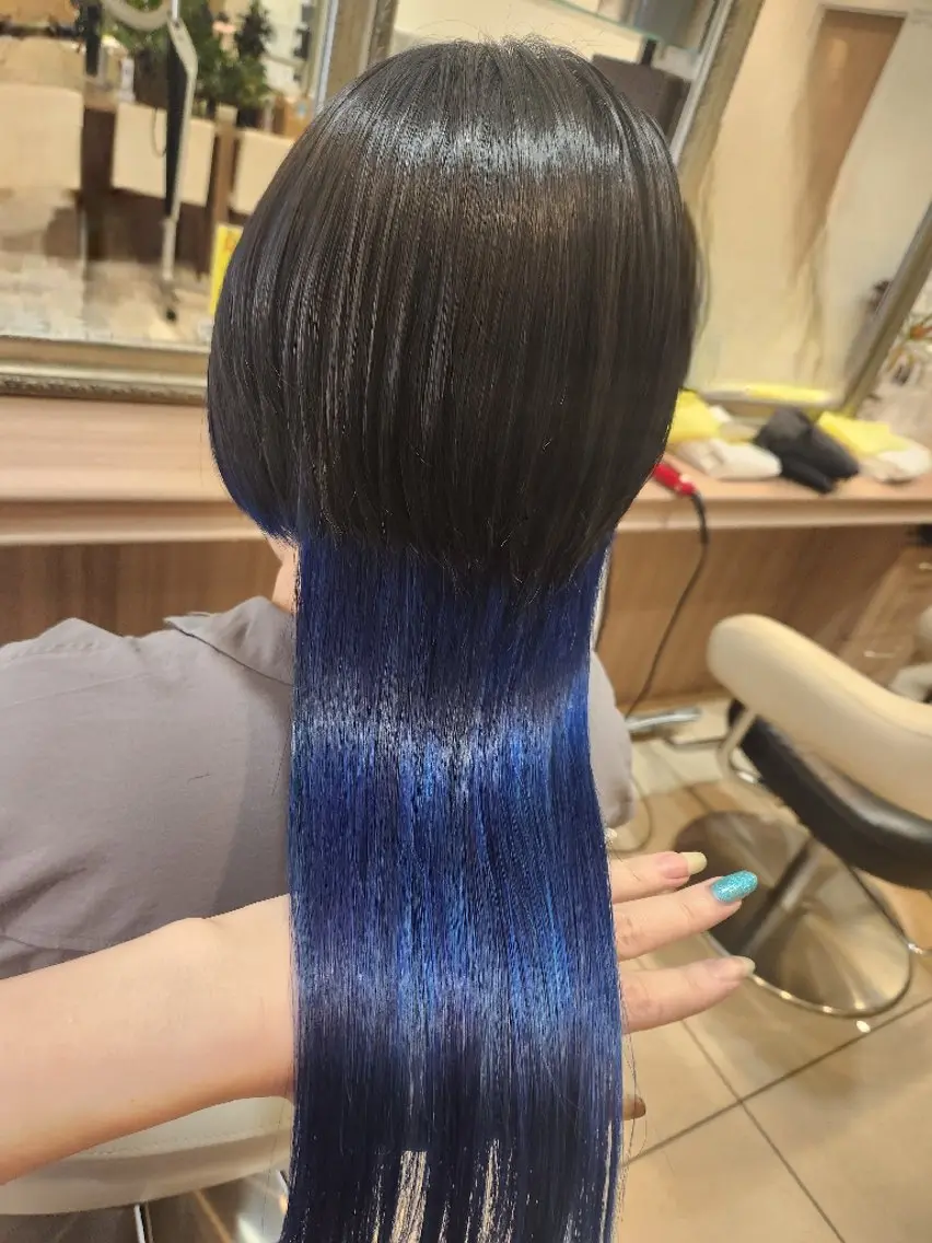 カラー カット ヘアカラー トリートメント 推しアニメカラー🌈 ツヤ透明感カラー🦄のヘアスタイル