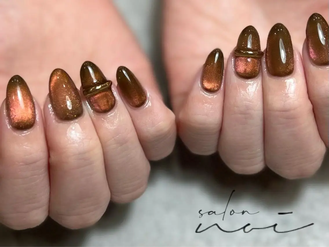 ネイル マグネットネイル ハンドネイル salon noiのネイルデザイン
