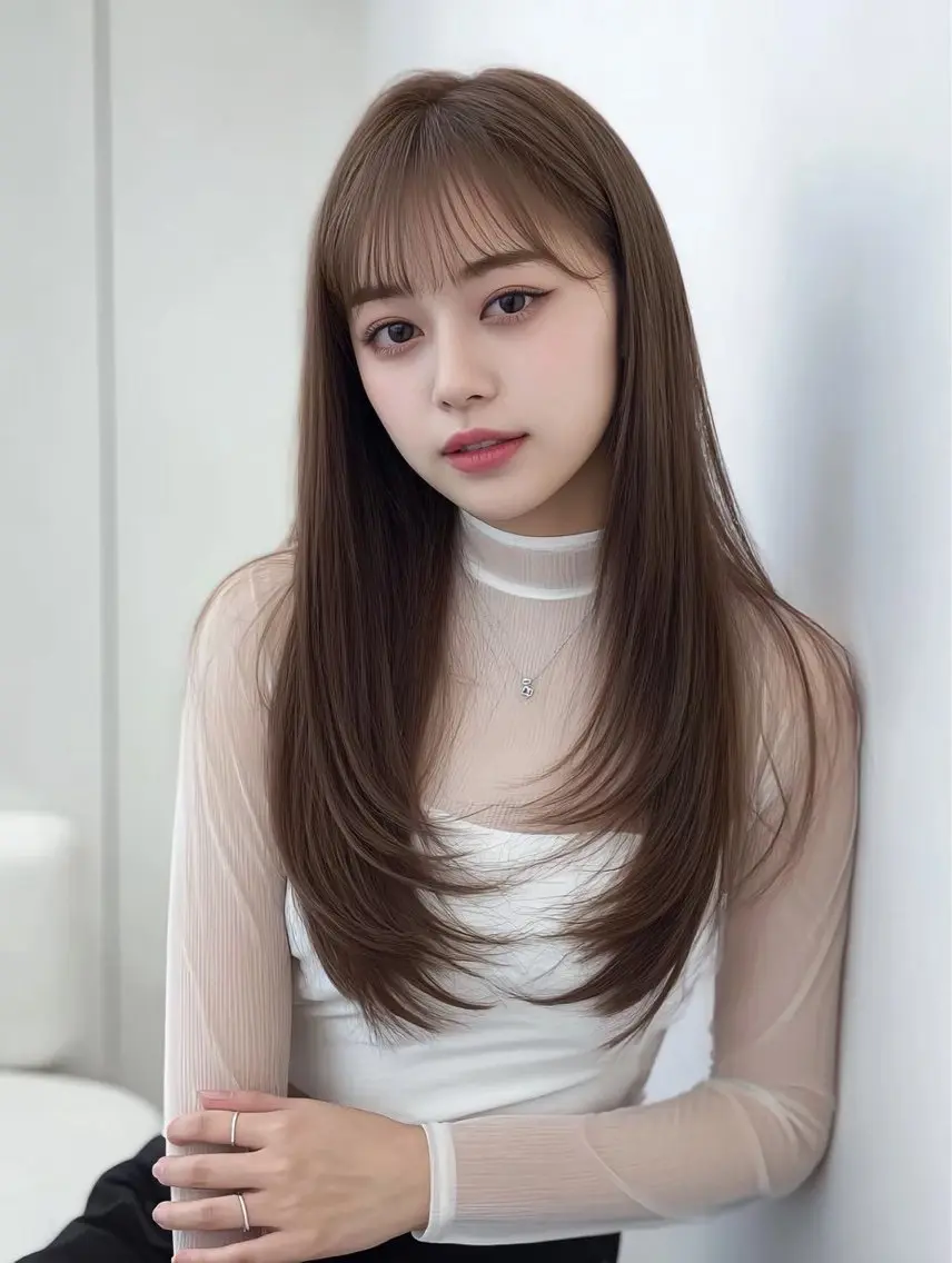 ロング レイヤーカット Link mili ゆうすけのヘアスタイル