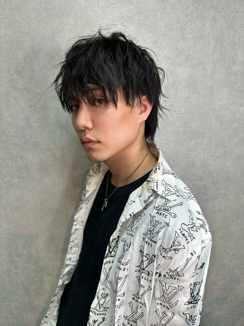 ミディアム 小原 晃紀のヘアスタイル
