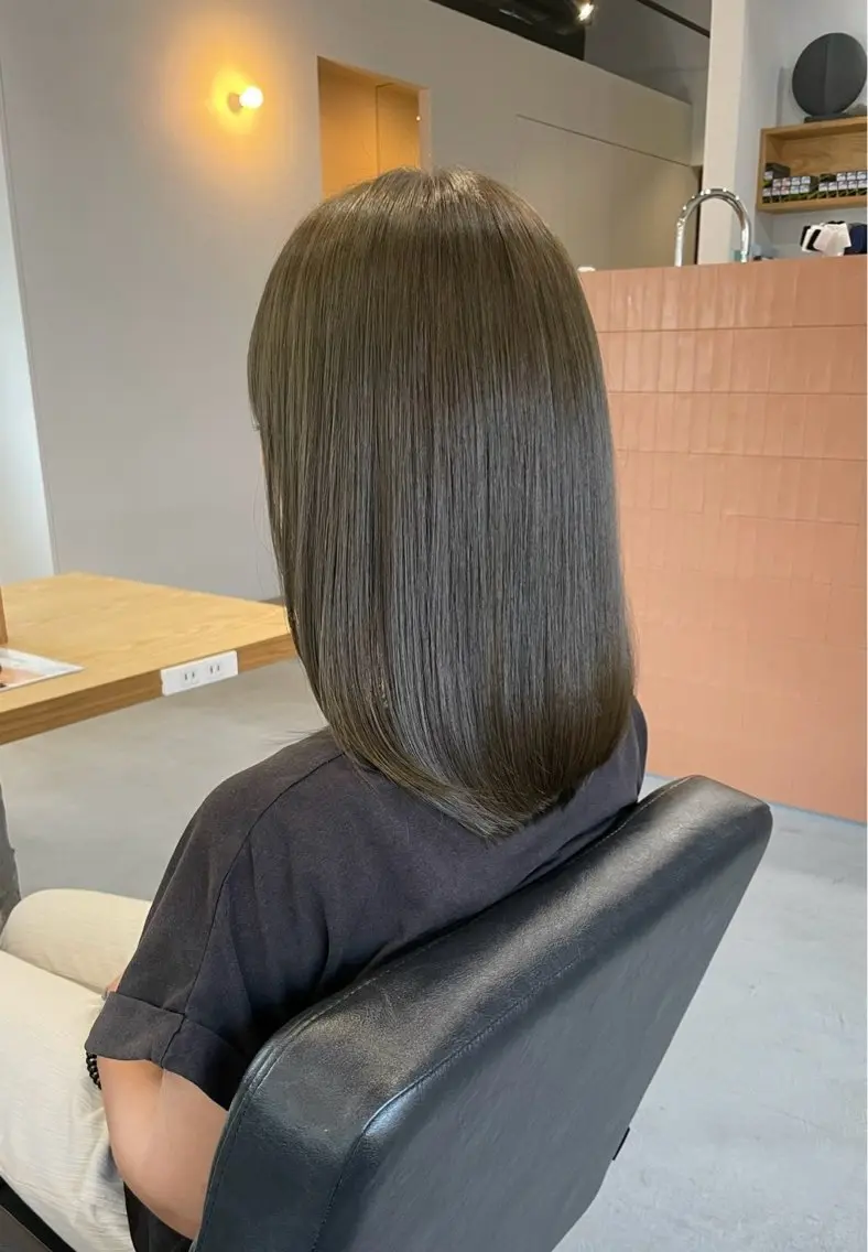 ミディアム カラー ヘアカラー トリートメント ✨髪質改善カラー✨ 韓国ヘア/伊藤知也のヘアスタイル