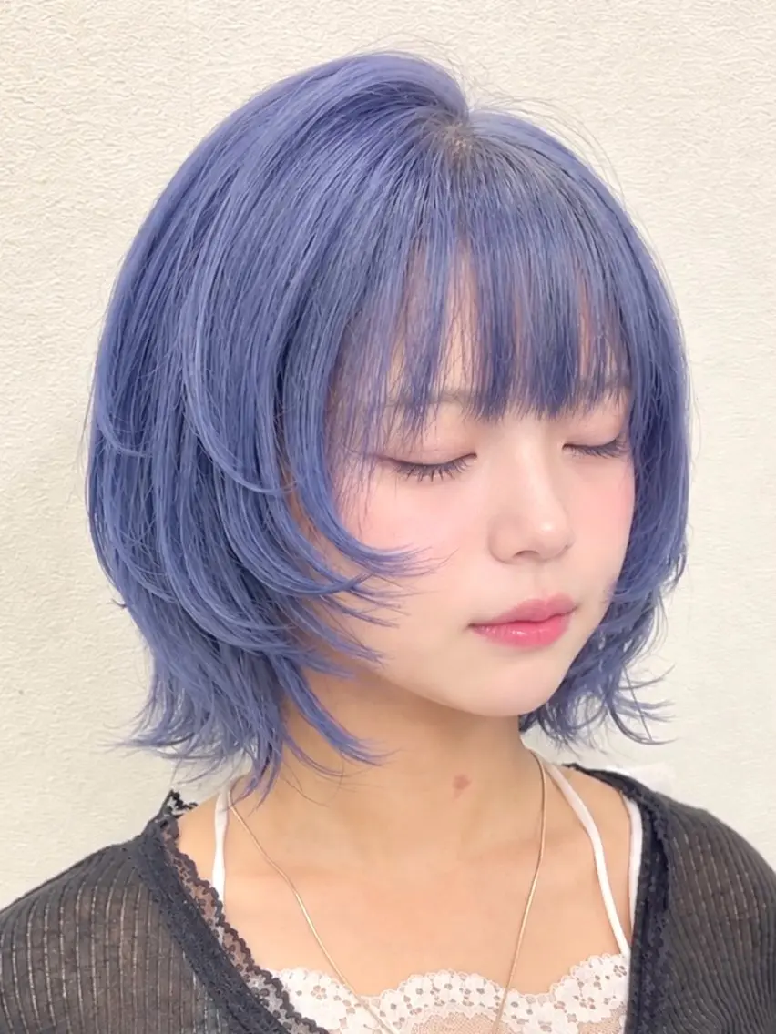 ミディアム カット ヘアカラー ブリーチ/エクステ sarina🩷のヘアスタイル