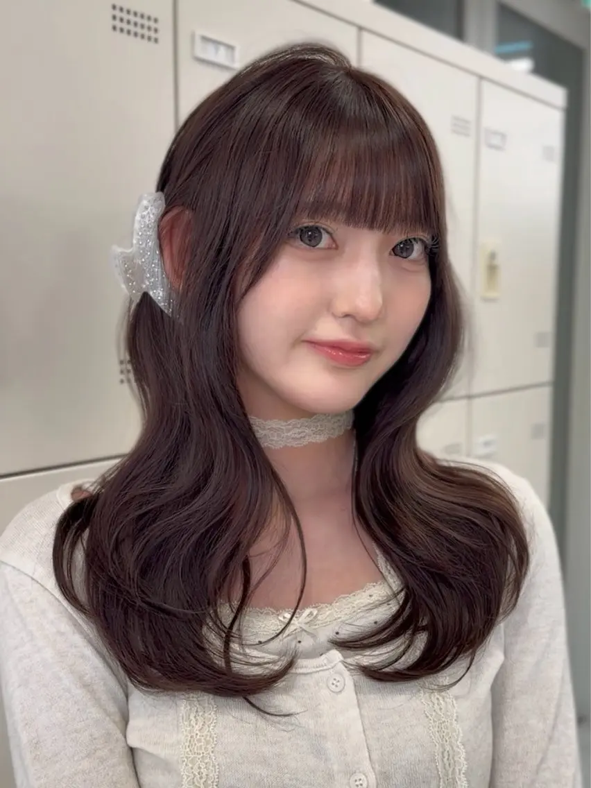 セミロング カラー カット ヘアカラー トリートメント ヘッドスパ ヘアセット 似合わせstyle ❤︎misaki❤︎のヘアスタイル