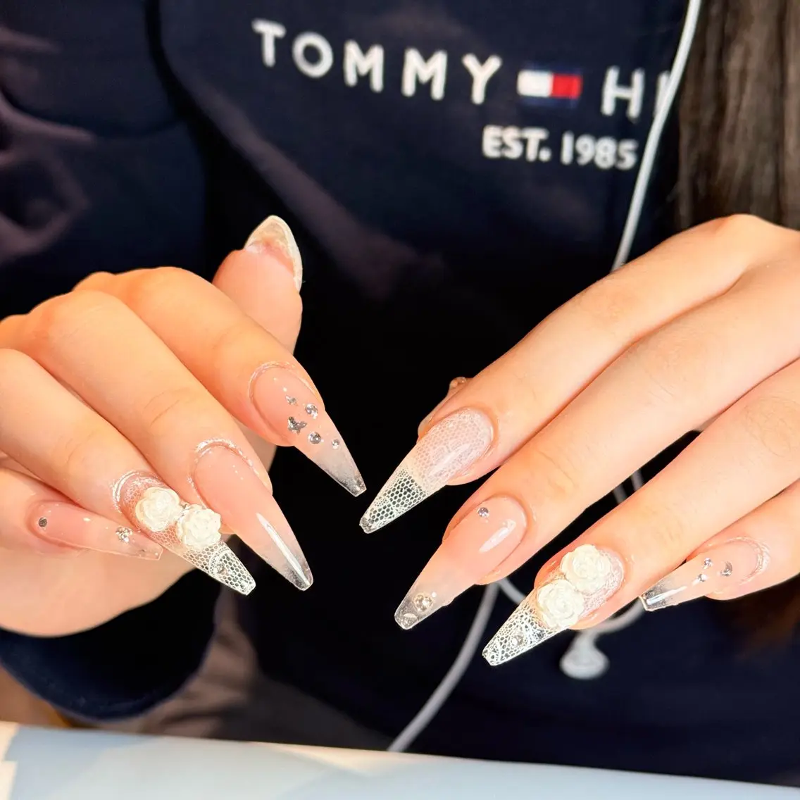 ネイル アートネイル チークネイル フレンチネイル グラデーション キラキラネイル ハンドネイル Risa_ Nailのネイルデザイン