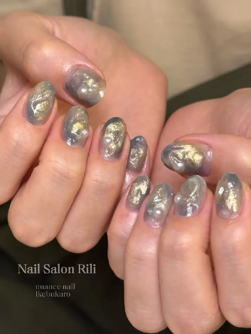 ネイル ニュアンスネイル Natumiシンプル デザイン/深爪矯正のネイルデザイン